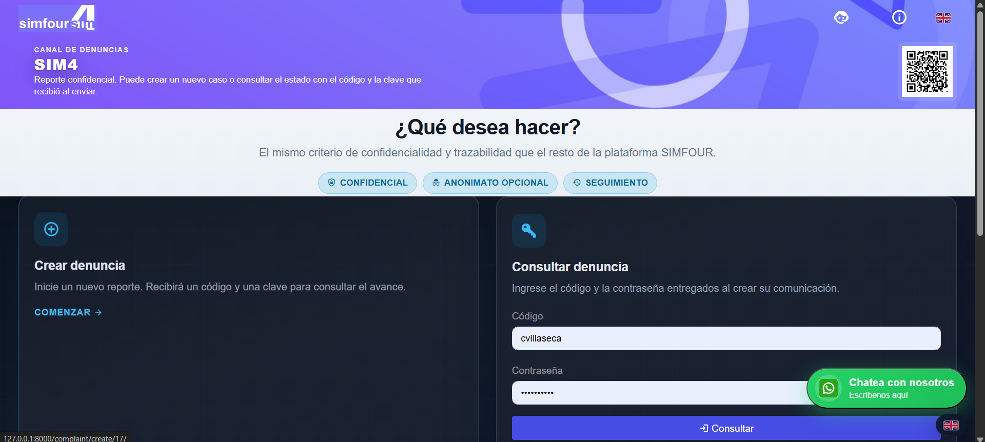 Canal de denuncias Ley Karin en SIM4